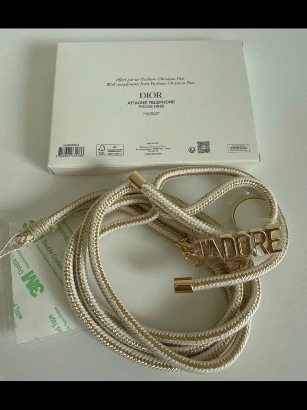 Dior Phone Ring Attache Telephone Phone Ring Strap With Charms